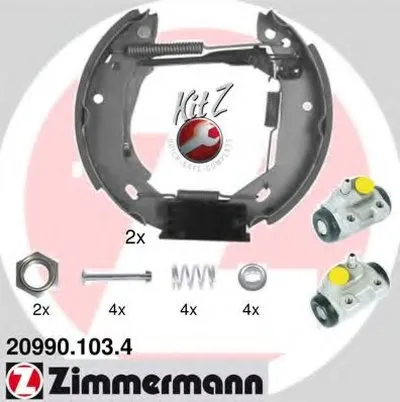 Комплект тормозных колодок KIT Z ZIMMERMANN купить