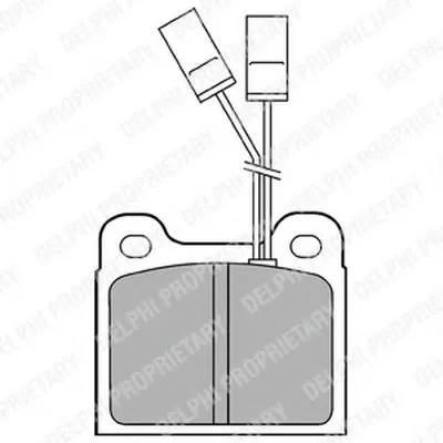 Комплект тормозных колодок, дисковый тормоз DELPHI купить
