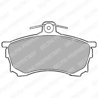Комплект тормозных колодок, дисковый тормоз DELPHI купить