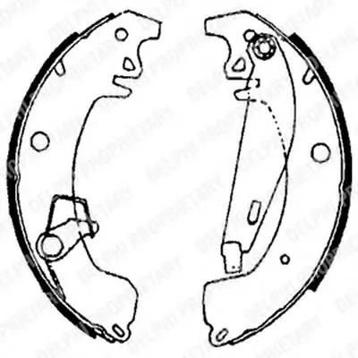 Комплект тормозных колодок DELPHI купить