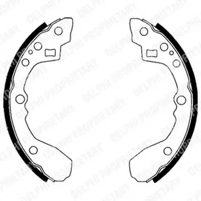 Комплект тормозных колодок DELPHI купить