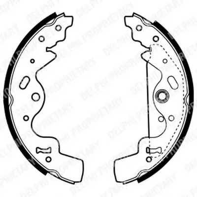 Комплект тормозных колодок DELPHI купить