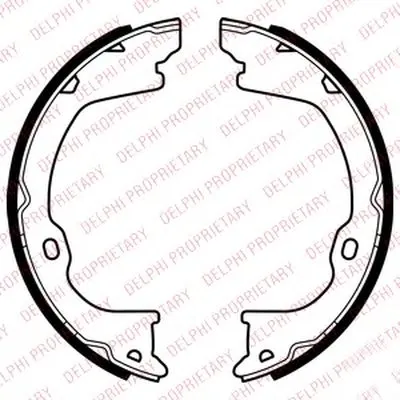 Комплект тормозных колодок, стояночная тормозная система DELPHI купить