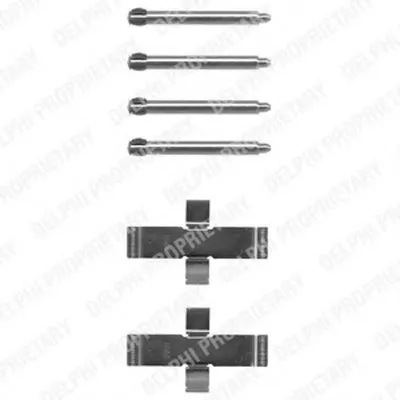 Комплектующие, колодки дискового тормоза DELPHI купить