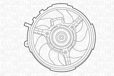 Вентилятор, охлаждение двигателя MAGNETI MARELLI купить