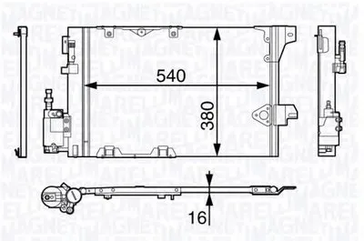 Конденсатор, кондиционер MAGNETI MARELLI купить