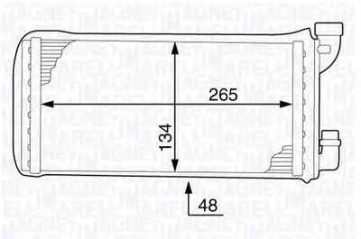 Теплообменник, отопление салона MAGNETI MARELLI купить