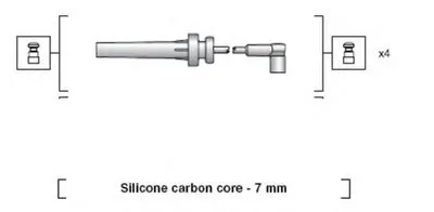 Комплект проводов зажигания MAGNETI MARELLI купить