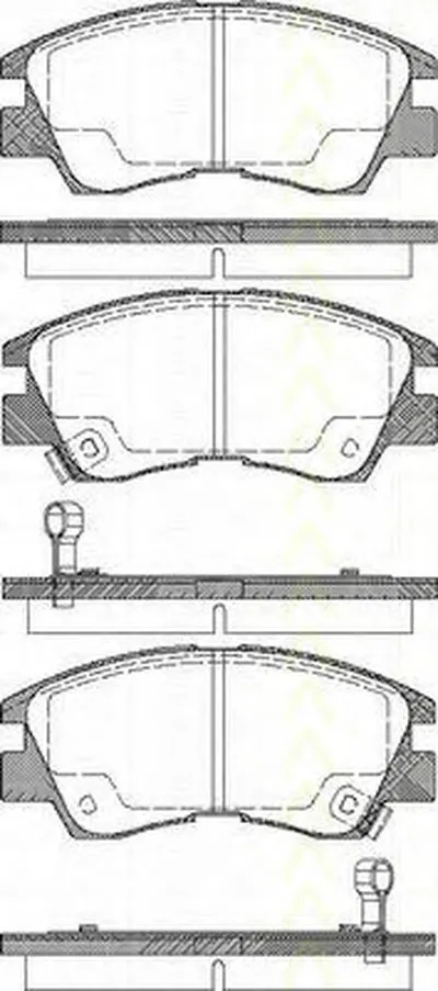 Комплект тормозных колодок, дисковый тормоз TRISCAN купить