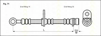 Тормозной шланг TRISCAN купить