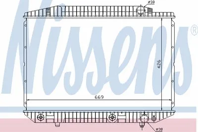 Радиатор, охлаждение двигателя NISSENS купить