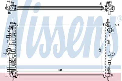 Радиатор, охлаждение двигателя NISSENS купить