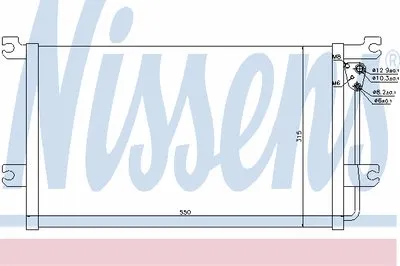 Конденсатор, кондиционер NISSENS купить