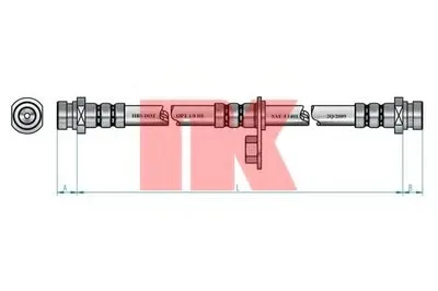 Тормозной шланг NK купить
