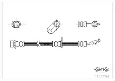 Тормозной шланг CORTECO купить