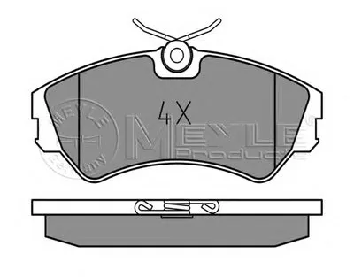 Комплект тормозных колодок, дисковый тормоз MEYLE купить