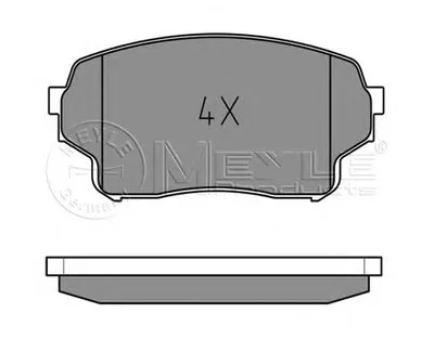 Комплект тормозных колодок, дисковый тормоз MEYLE купить