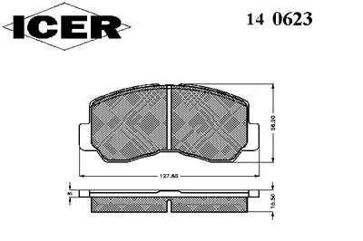 Комплект тормозных колодок, дисковый тормоз ICER купить
