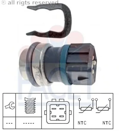 Датчик, температура охлаждающей жидкости; Датчик, температура охлаждающей жидкости; Датчик, температура охлаждающей жидкости FACET купить
