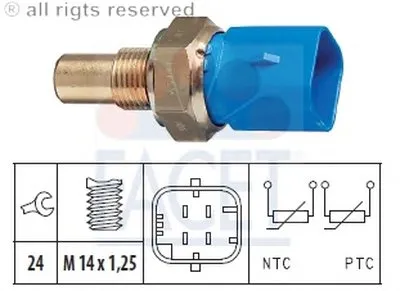 Датчик, температура охлаждающей жидкости; Датчик, температура охлаждающей жидкости; Датчик, температура охлаждающей жидк