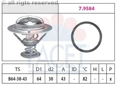 Термостат, охлаждающая жидкость FACET купить