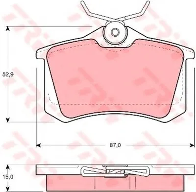 Комплект тормозных колодок, дисковый тормоз TRW купить