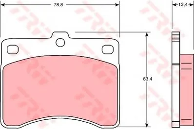 Комплект тормозных колодок, дисковый тормоз TRW купить