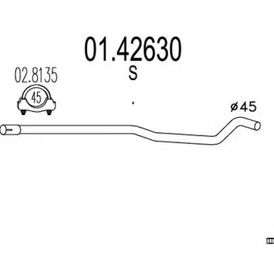 Труба выхлопного газа MTS купить