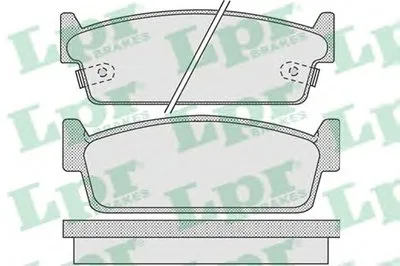 Комплект тормозных колодок, дисковый тормоз LPR купить
