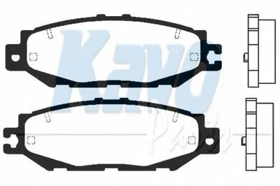 Комплект тормозных колодок, дисковый тормоз MK KASHIYAMA KAVO PARTS купить