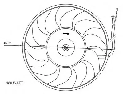 Вентилятор, охлаждение двигателя NRF купить