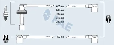 Комплект проводов зажигания FAE купить