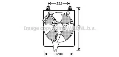 Вентилятор, охлаждение двигателя AVA QUALITY COOLING купить