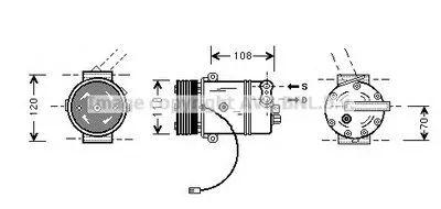 Компрессор, кондиционер AVA QUALITY COOLING купить