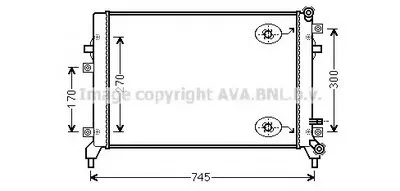 Радиатор, охлаждение двигателя AVA QUALITY COOLING купить