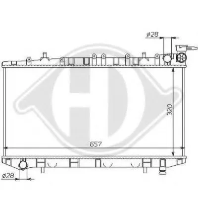 Радиатор, охлаждение двигателя DIEDERICHS купить