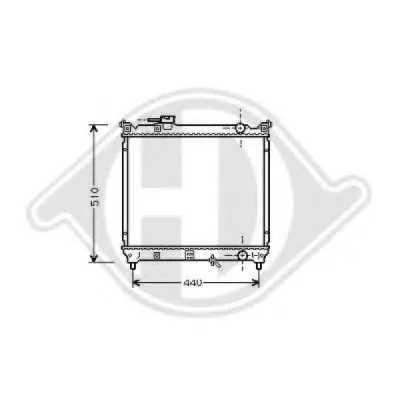 Радиатор, охлаждение двигателя DIEDERICHS купить