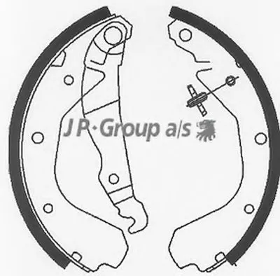 Комплект тормозных колодок QH JP GROUP купить