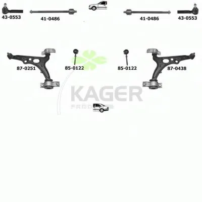 Подвеска колеса KAGER купить