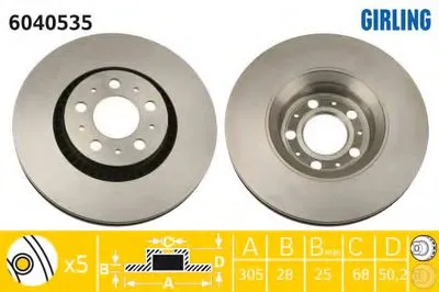 Тормозной диск GIRLING купить