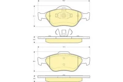 Комплект тормозных колодок, дисковый тормоз GIRLING купить