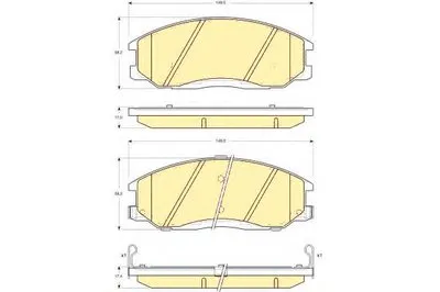 Комплект тормозных колодок, дисковый тормоз GIRLING купить
