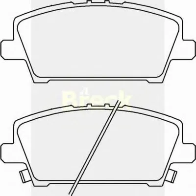 Комплект тормозных колодок, дисковый тормоз BRECK купить