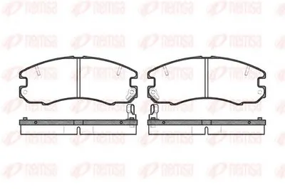 Комплект тормозных колодок, дисковый тормоз KAWE купить