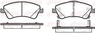 Комплект тормозных колодок, дисковый тормоз KAWE купить