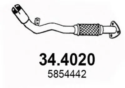 Труба выхлопного газа ASSO купить