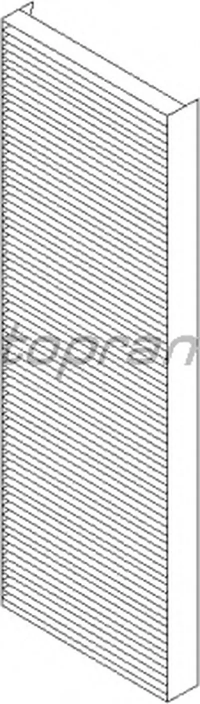 Фильтр, воздух во внутренном пространстве TOPRAN купить