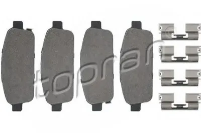 Комплект тормозных колодок, дисковый тормоз TOPRAN купить
