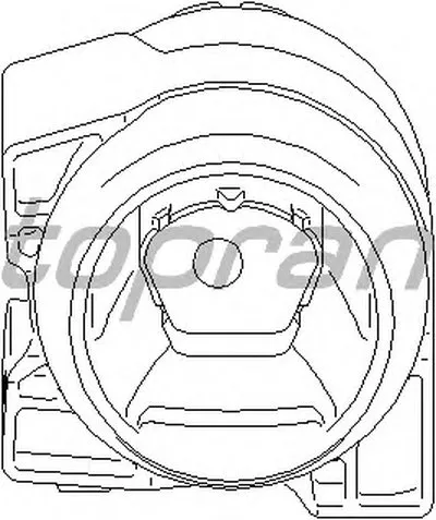 Подвеска, ступенчатая коробка передач TOPRAN купить
