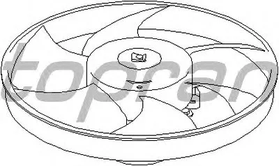 Вентилятор, охлаждение двигателя TOPRAN купить